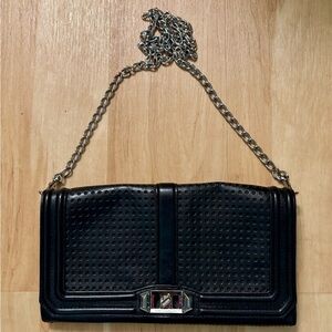 Rebecca Minkoff Black Chain Strap Clutch